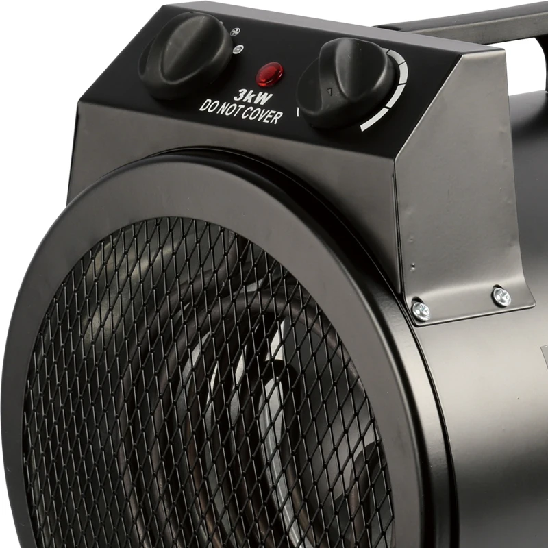 Heating Element Case Heater Electric Heater Portable Structure Whole Metal Industrial 3000W 220-240V Fan Heater Circular 30/3000