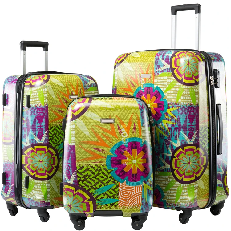 Pailox new design girls suitcase luggage sets with sealing eco lining