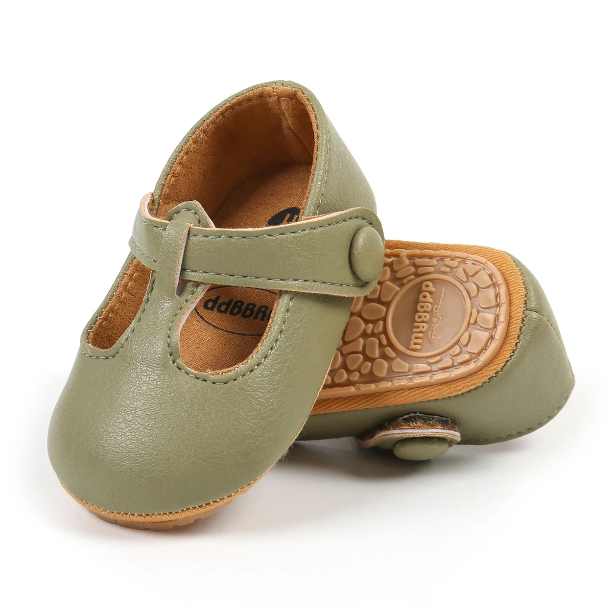 2024 New Fashion Baby Casual Shoes Infant Toddler Princess Non-slip Rubber Soft-Sole Flat PU First Walker Newborn