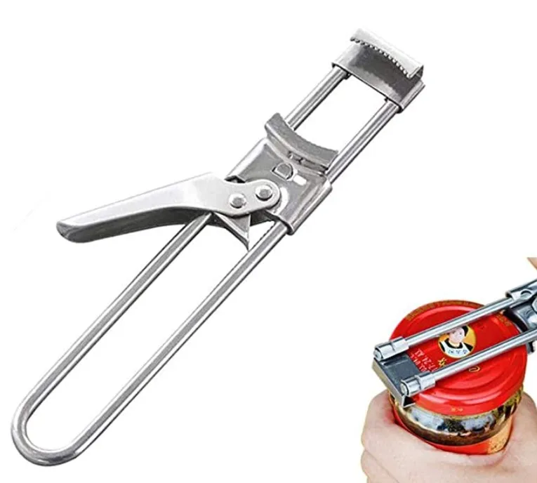Master Opener Adjustable Jar & Bottle Opener, Adjustable Multifunctional Stainless Steel Can Opener Jar Lid Gripper