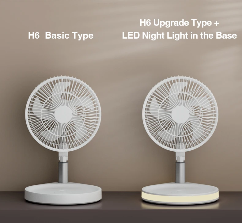 Custom Oem/Odm Battery Stand Electric Home Office Foldable Pedestal Fan Oscillation Stand Personal Rechargeable Fan