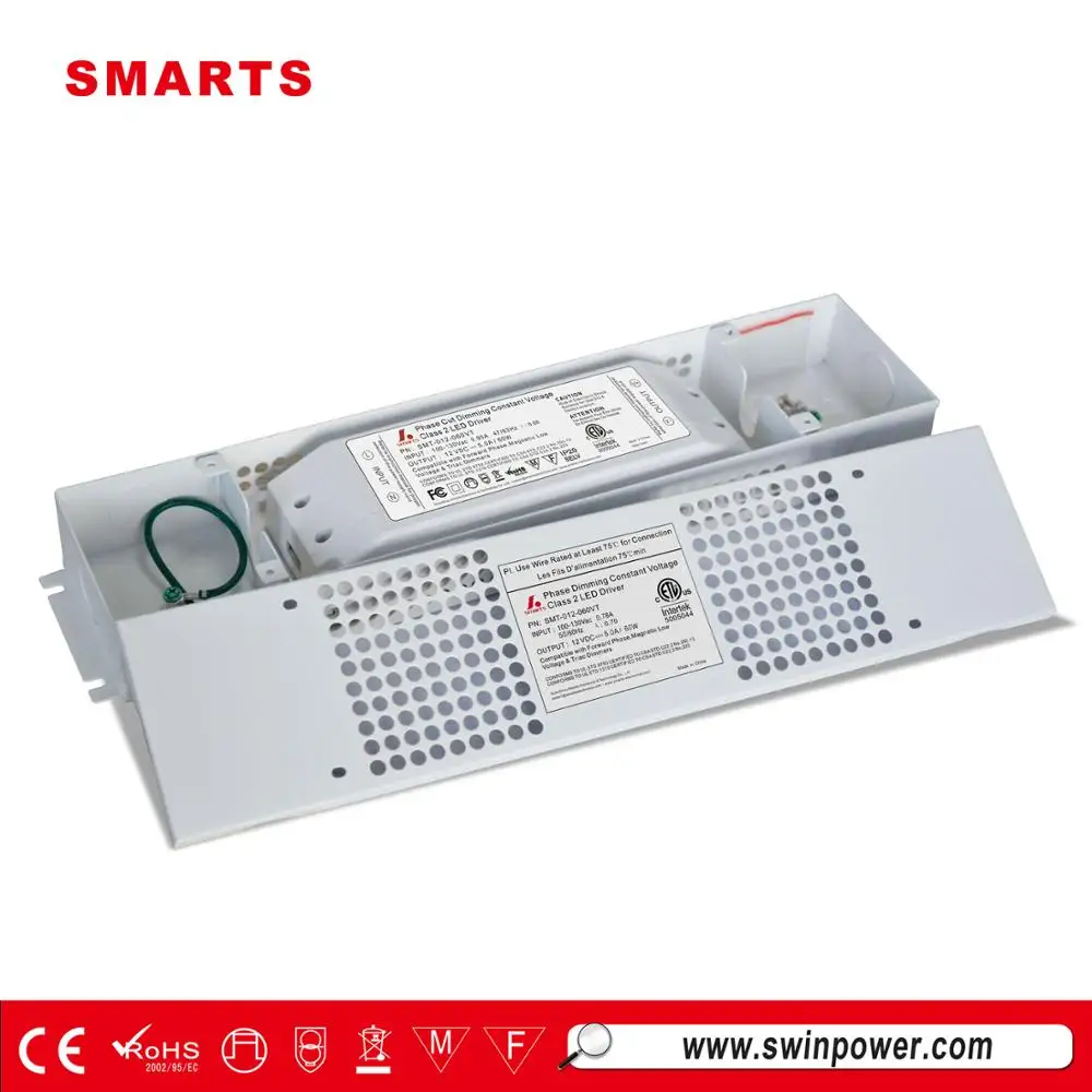 Triac constant voltage dimmable led driver 60w 12v 5a power supply