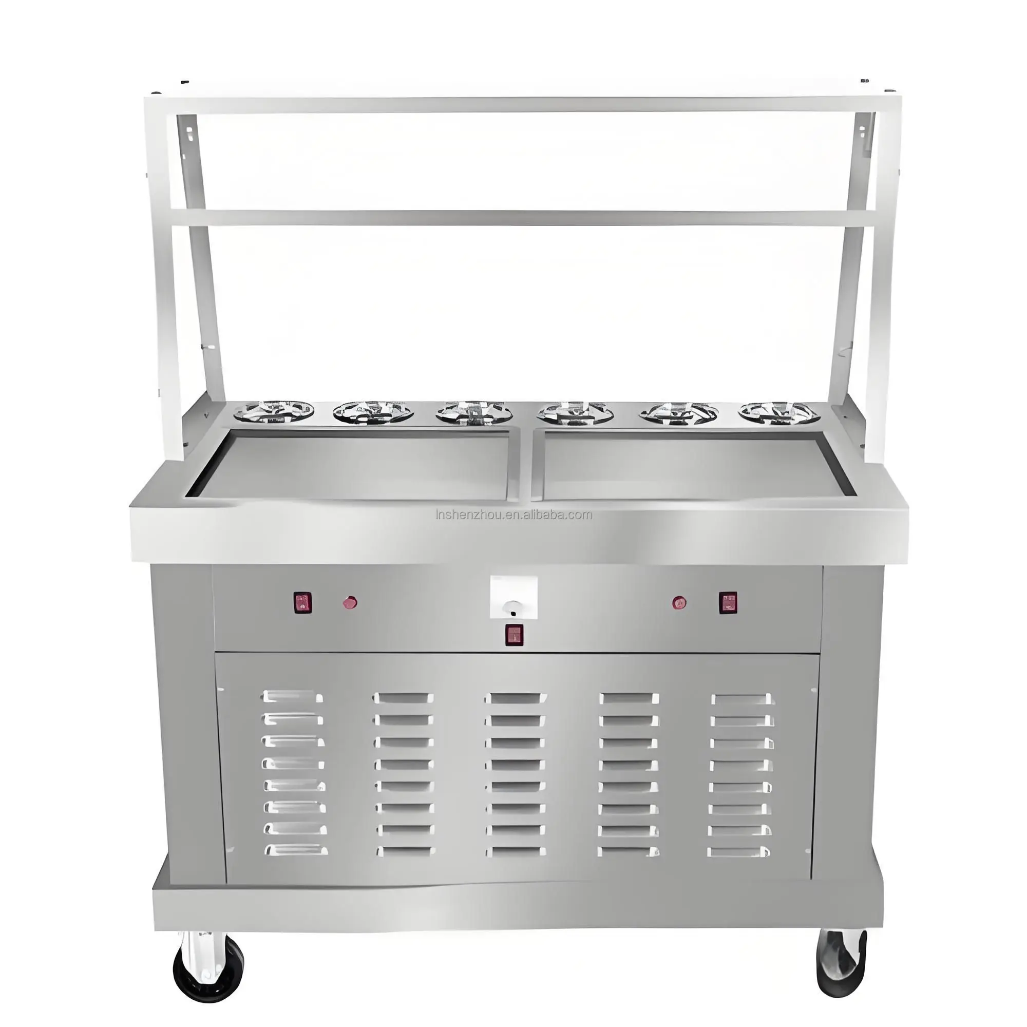 Soft Fried Ice Cream Roll Machine Sample Customization Ice Cream Making Machine