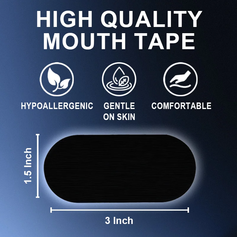 High Flexible Snoring Tape Medical Grade Tape High Strength Adhesion, Gentle Hypoallergenic Mouth Patch