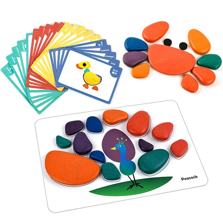 Crazy stone montessori early educational Preschool Learning Toys Building Stacking creativity developing toy