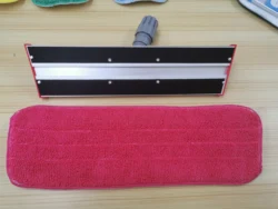 Microfiber mop pad for flat mop refill