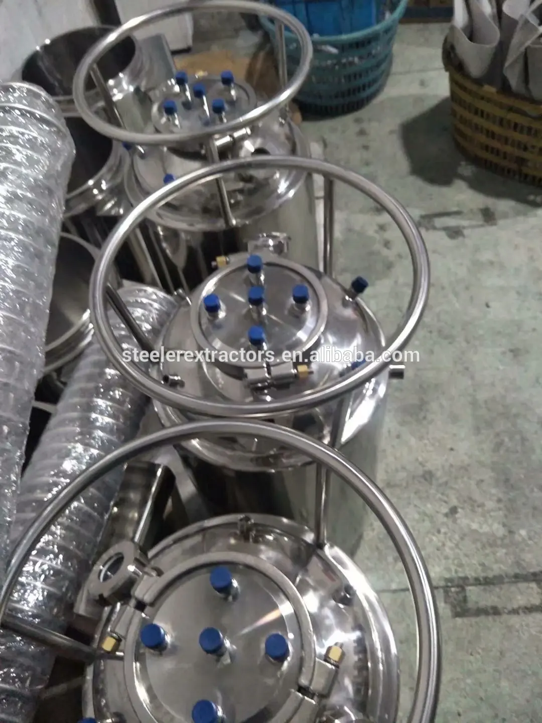 Сольвентный резервуар с охлаждающей катушкой из нержавеющей стали с одной оболочкой 304 дюйма 14X60 дюймов