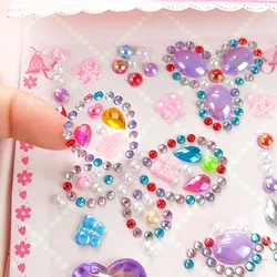 DIY self adhesive acrylic Stone Crystal Bling Diamond Sticker, acrylic stones sheet for mobile case decorating