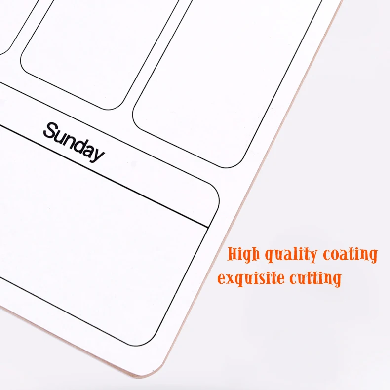 Smooth Edge Perfect Cutting Custom Logo 3MM Thickness MDF Dry Erase lapboard For Class Learning And Writing