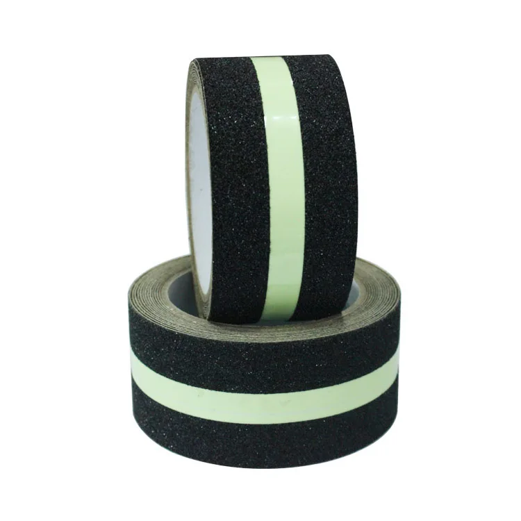 Free Sample Glow In The Dark Stair Non Slip Tape Luminous Night Glow Safety Warning Anti Slip Grip Tape