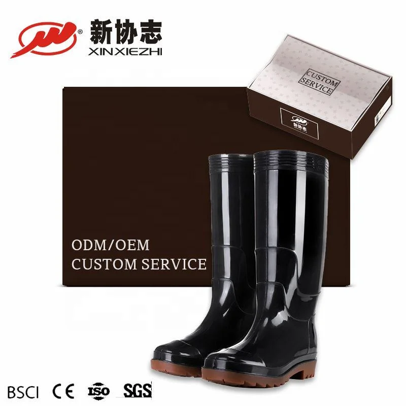 Xinxiezhi Botas De Lluvia Factory Seller High Quality Unisex Rain Shoes Rain Waterproof Men Wholesale Safety Rain Boots