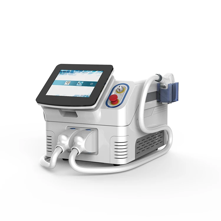 Intelligent diode laser with screen in the handle TEC cooling+ IPL skin rejuvenation 2 in 1 machine
