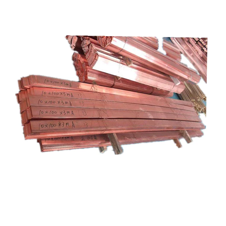 Standard C11000 C10200 C10100  Tin plated flat copper busbar copper bus bar manufacturer