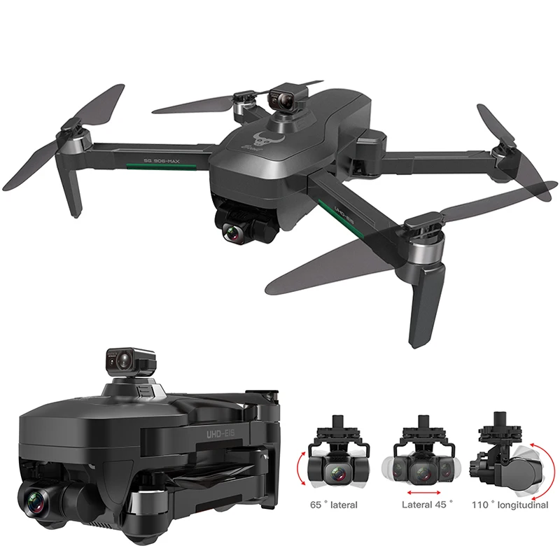 Бесщеточный двигатель SG906 Max 4K Gps камера Дрон Gimbal 3 Ejes