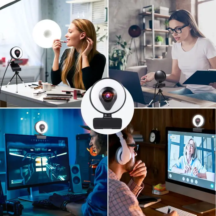 Webcam FULL HD 1080P 2K Web Camera USB Gamer Web Cam With Microphone Youtube Video PC Computer camera stream cam for streaming