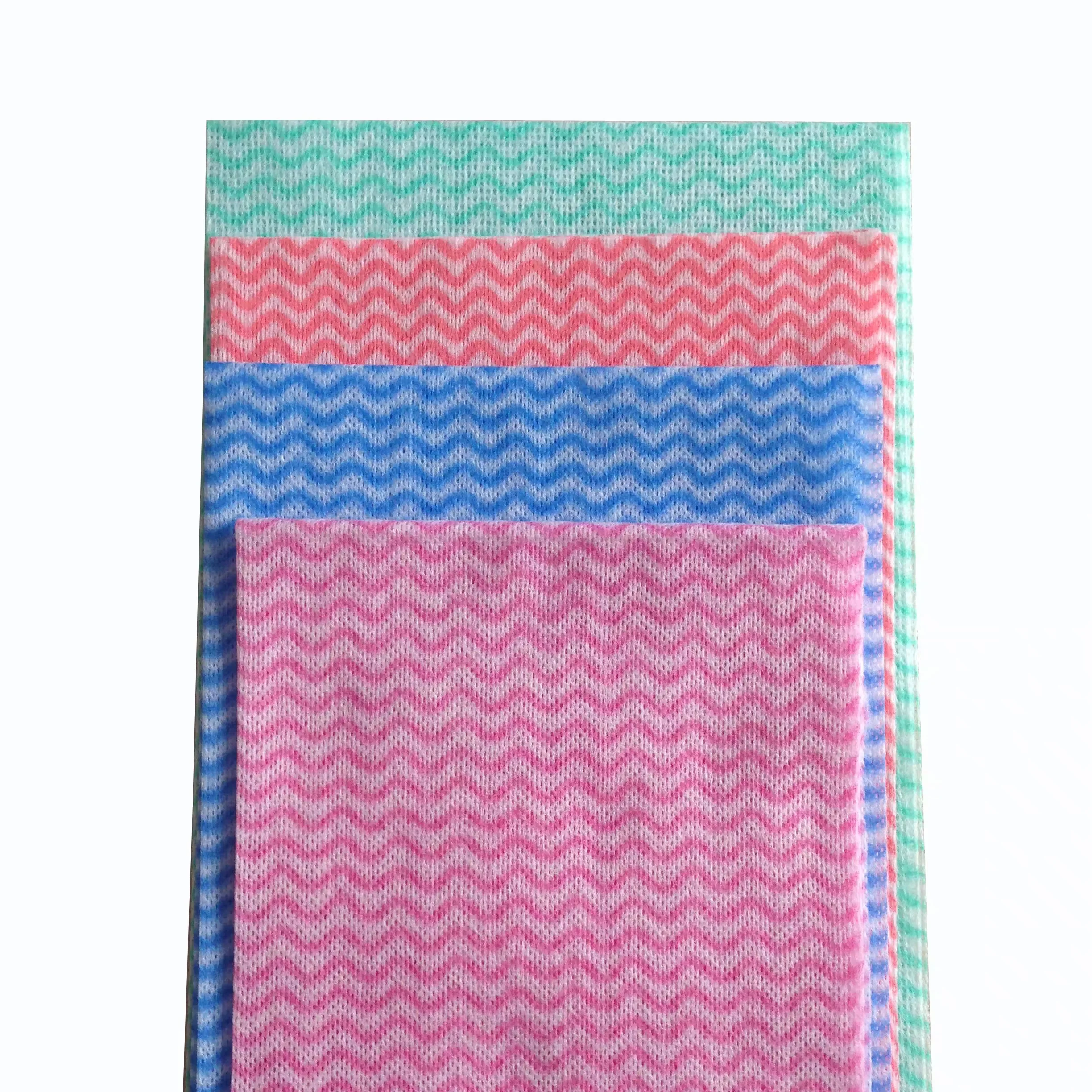 Disposable washable nonwoven cleaning roll wipes fabric house water absorption and deoilingl household cleaning cloth