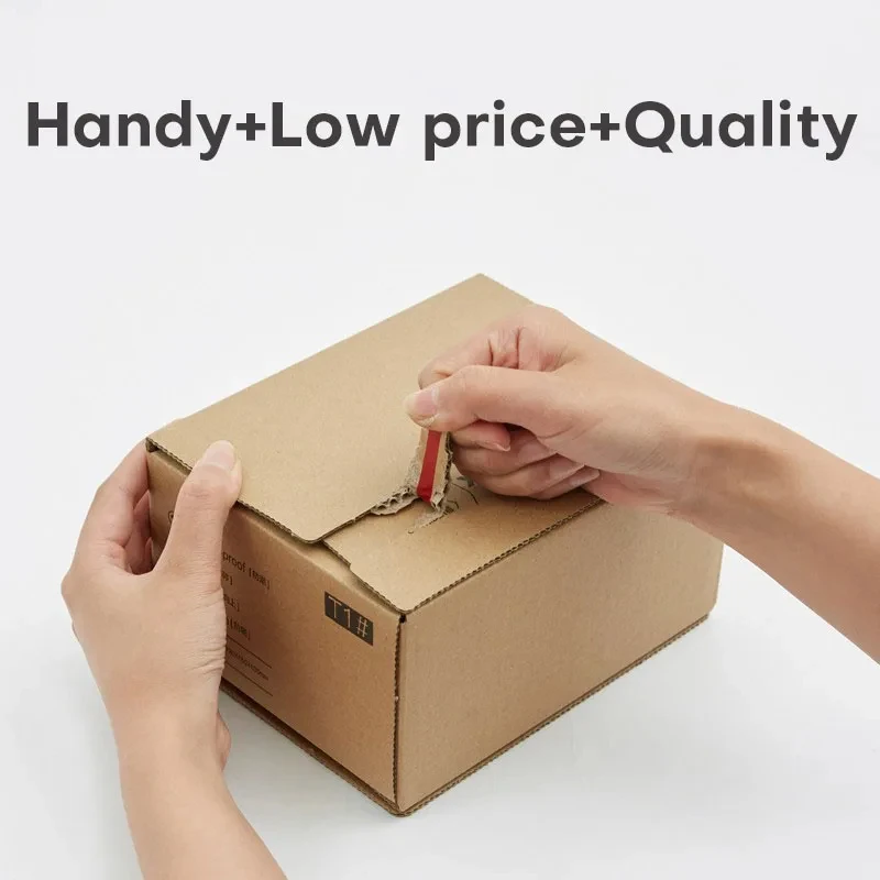 Wholesale Zipper Carton Box Shipping Corrugated Cardboard Storage Carton Box with Zipper Tear Strip