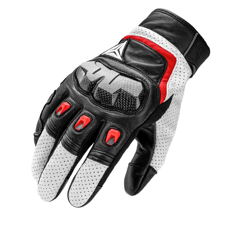 MOTOWOLF Outdoor Motorcycle riding Protective Carbon Fiber High Quality Leather Gloves