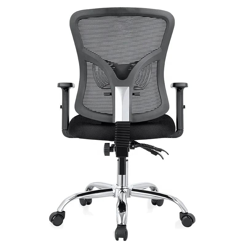 No foldded and mesh seat ergohuman office swivel chair  with wheels in office furniture