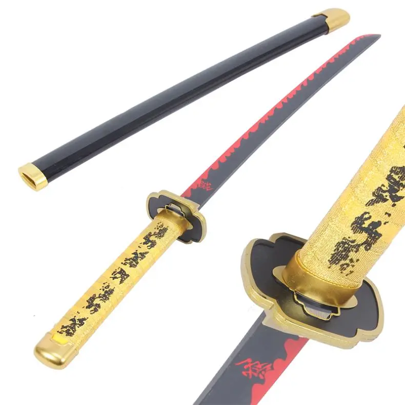 Demon Slayer Anime Sword  Tsugikuni Yoriichi Katana Toys Wooden Sword Manga Sword