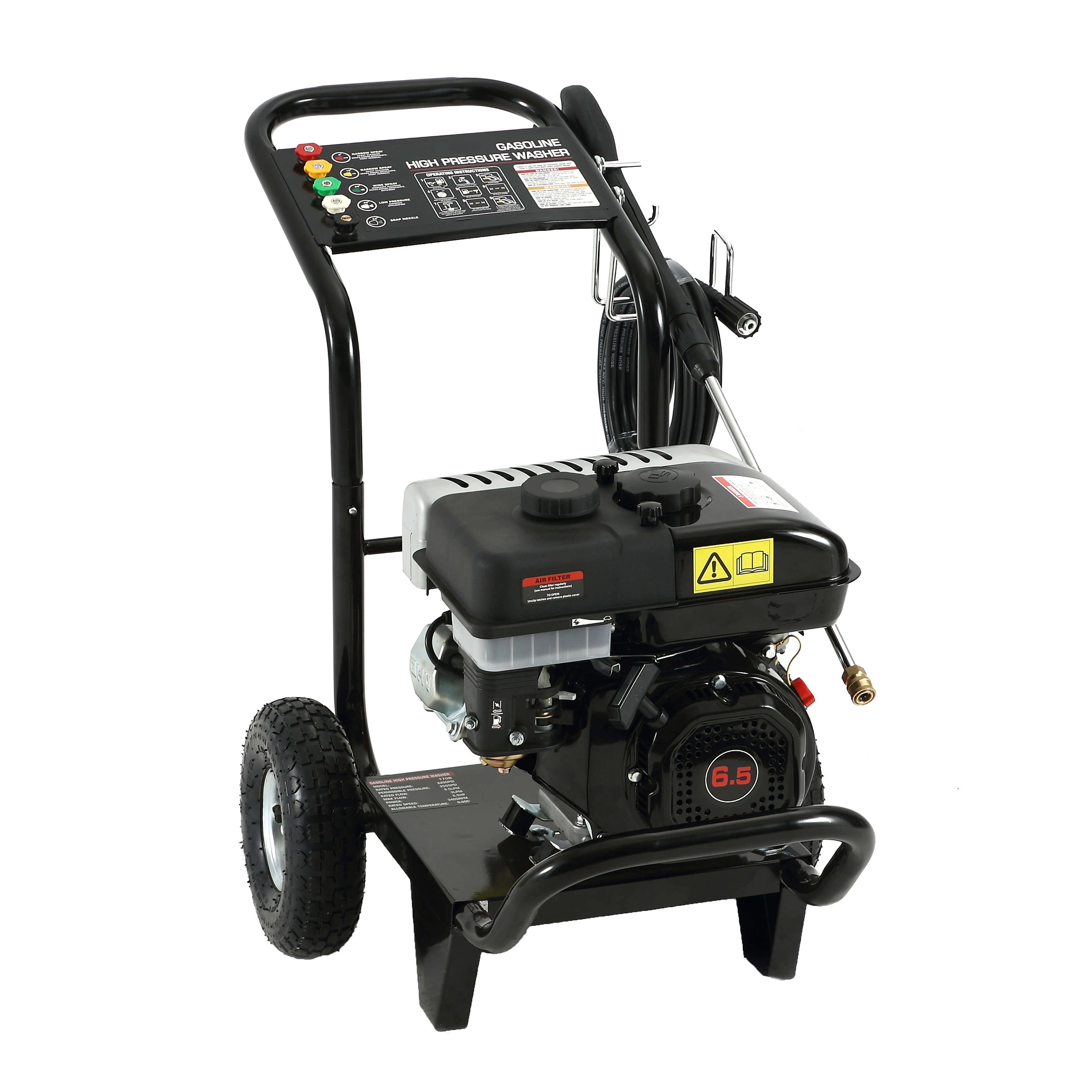 6.5HP 4-stroke OHV with oil sensor 180Bar 2500psi Gasoline Engine High Pressure Car Washer