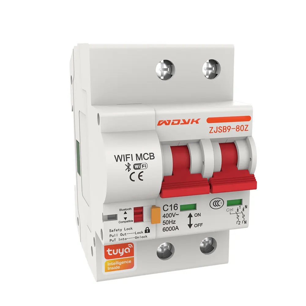 SZMYQ MCB Tuya Smart Home Products Zigbee Remote Power On/Off Miniature Circuit Breakers With Power Meter 1P