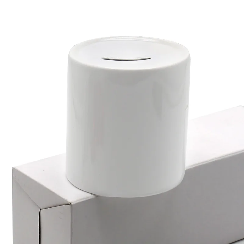 Sublimation Piggy Bank White Ceramic Piggy Bank Money Saver Coke Cans