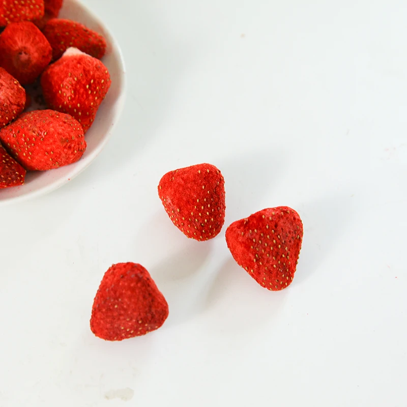 Healthy snack sweetened dried fruits freeze dried strawberry