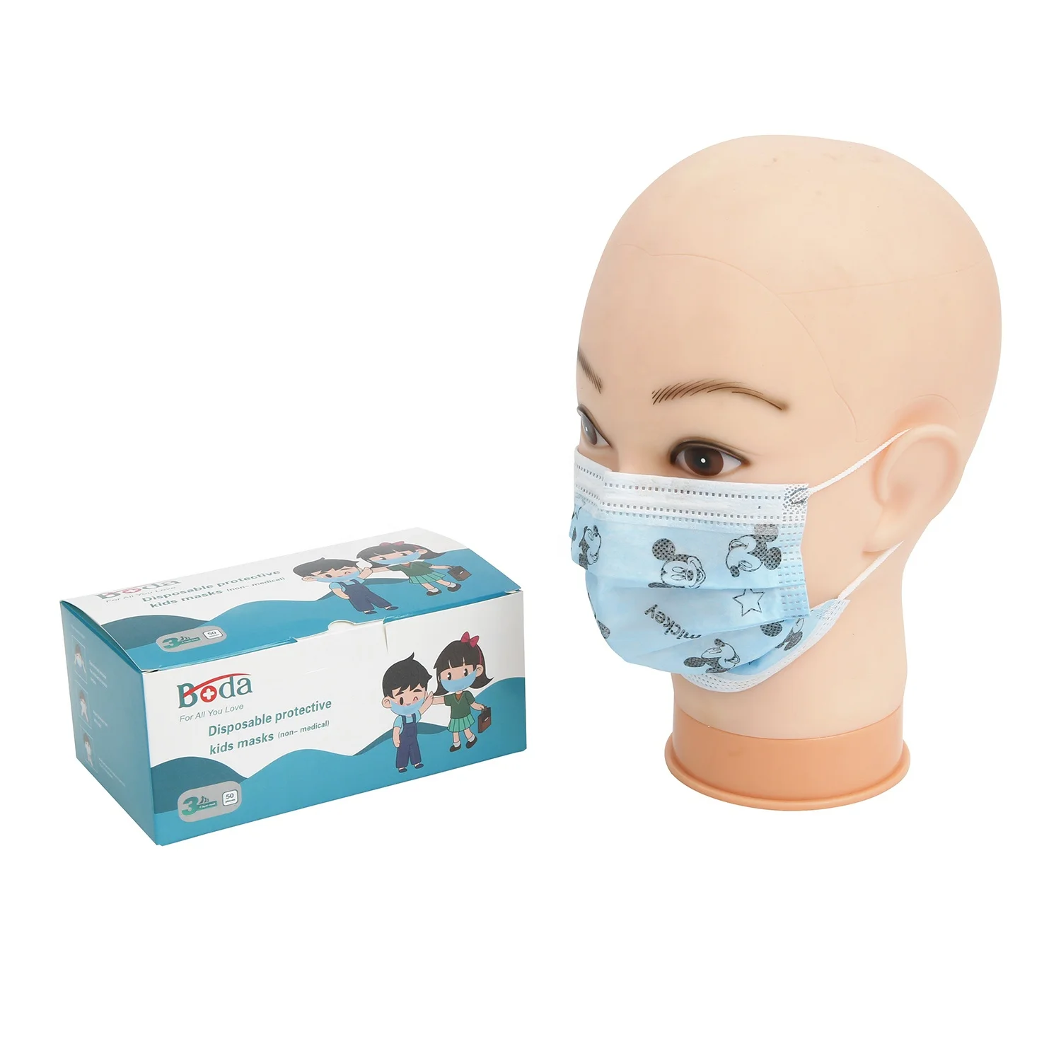 BODA завод средства индивидуальной защиты детей 3ply одноразовые маски для лица для детей 3 слоя маска для лица