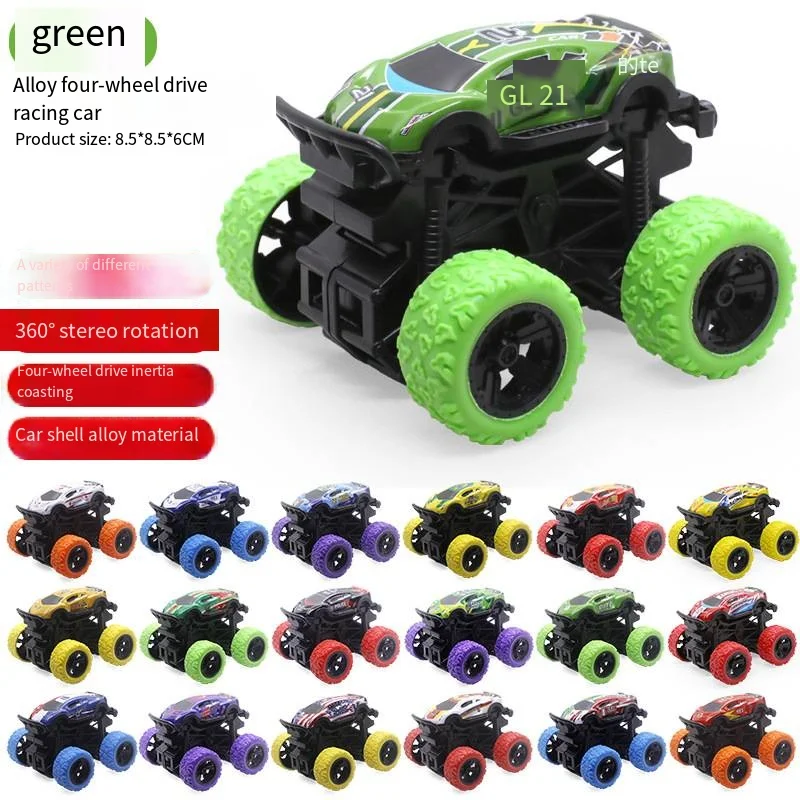 Hot Sale Four Wheels Small Off Road Vehicle 360 Rotation Toy Trucks Friction Toy For Kids