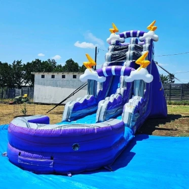 New style Kids Party Commercial Inflatable coconut Palm tree water slide