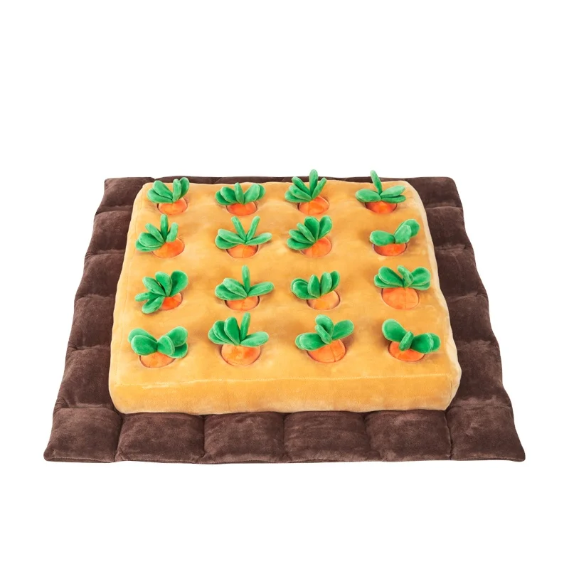 New Design Education Enlightenment Toddler Gifts Pet Plush Carrot Farm Baby Play Fruit Stuffed Animals Toys