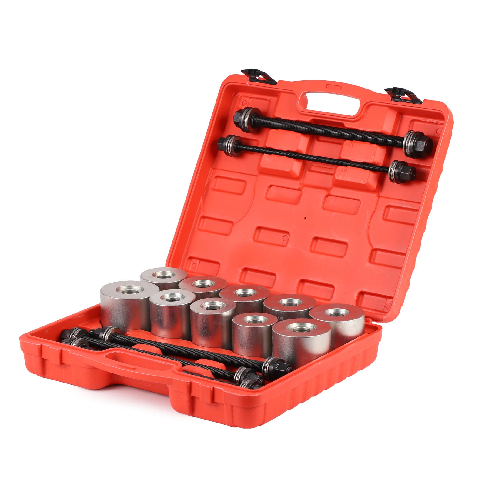 27pcs Universal Press and Pull Sleeve Kit, Bushing Bearing and Seals Installation and Removal Tool Kit