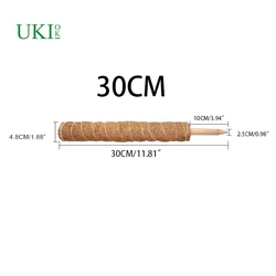 Natural 24 Inch Stakes Totem Forest Sphagnum  Plant Moss Poles for Climbing Plants Support