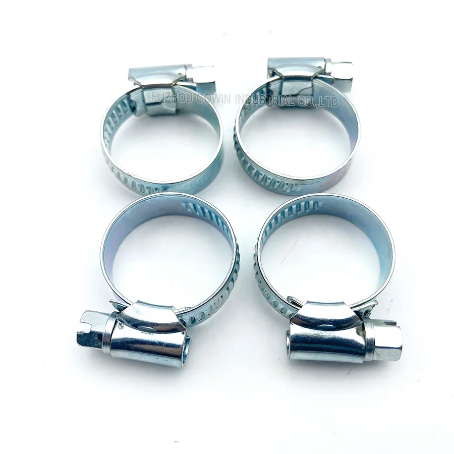 12-22 мм оцинкованная сталь в британском стиле зажим для шланга с червячным приводом