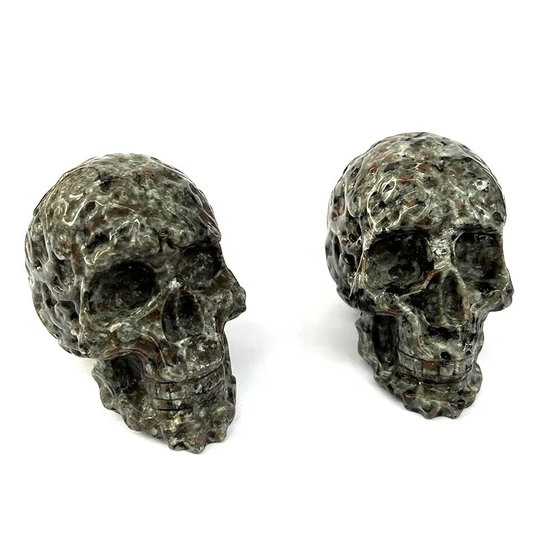 Wholesale Reiki Polished Gemstone Crystals Healing Stones Yooperlite Crystal Crafts Skulls For Home Decoration