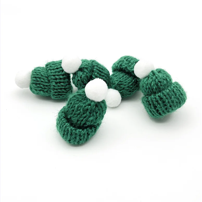 2024 Wholesale 46 Styles Colored Christmas Ornaments Mini Christmas Hat for DIY Hair Clip Scrapbooking  Accessories Phone Deco