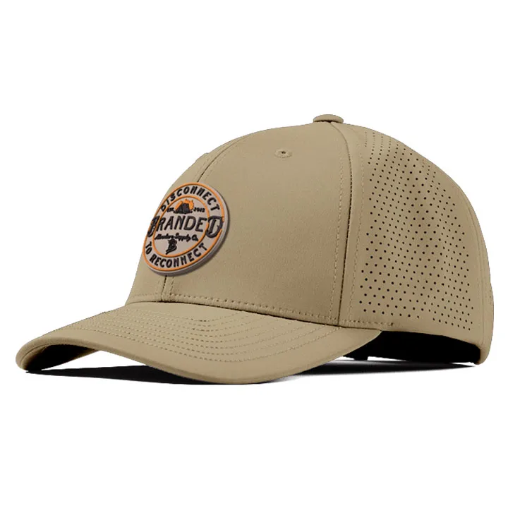 Custom Men 6 Panel Navy Blue hat with rubber patch Logo Perforated Laser Cutting Hole Drilled Baseball Hat,Waterproof Sport Cap