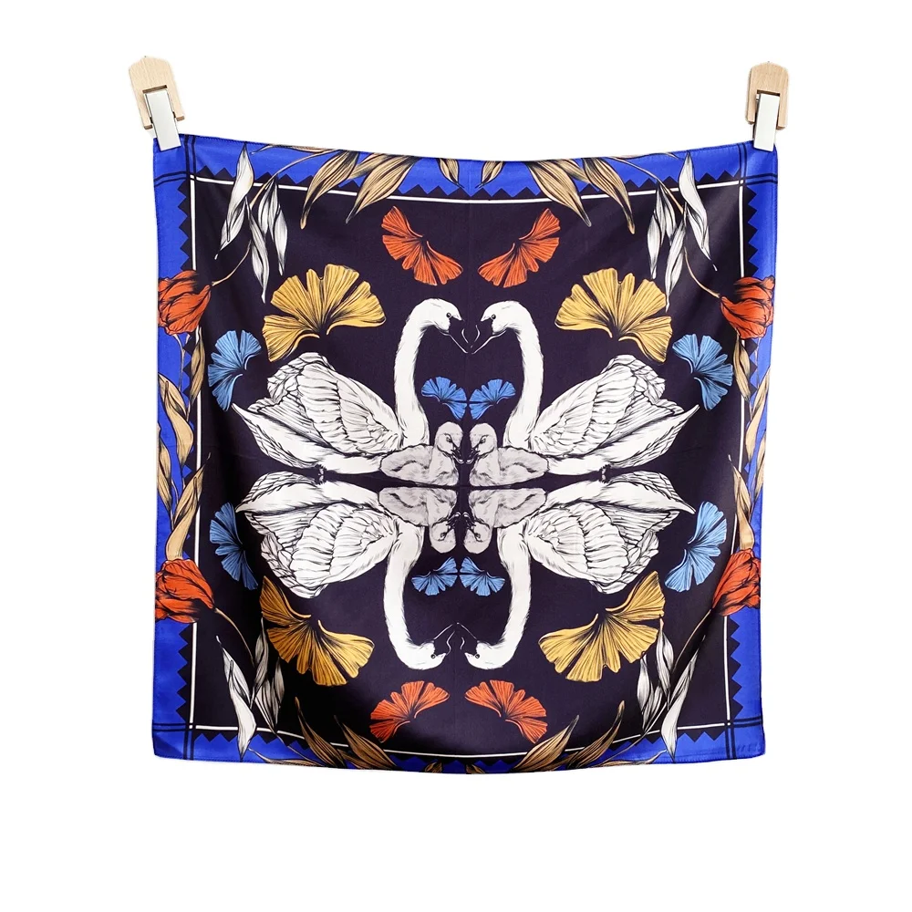 Oem производство новый стиль модный подарочный набор шарф из 100% шелка шарфы на заказ женский Шелковый