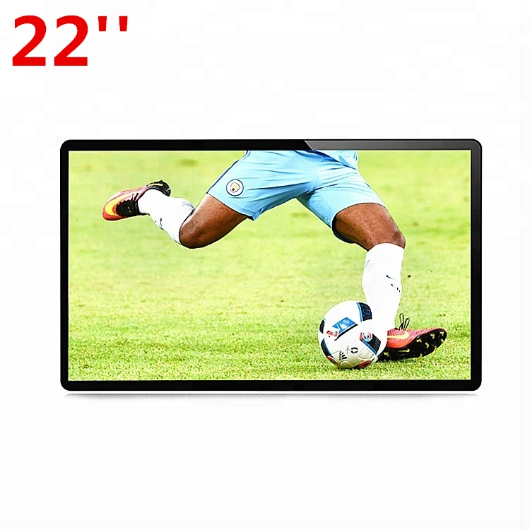 22 inch wall mounting Interactive LCD Advertising display with Magic Mirror Motion Sensor