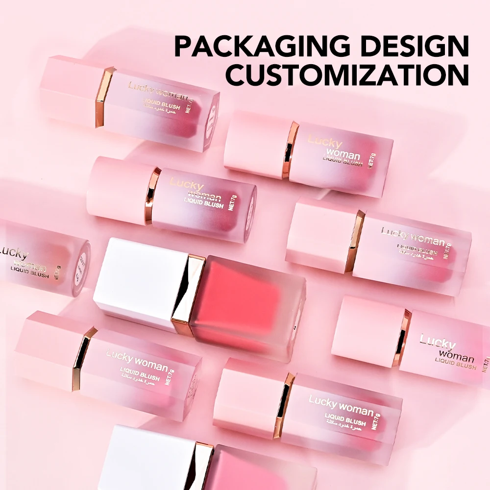 Jelly Blush Custom Logo Cream Blush Stick Blusher Private Label With Puff