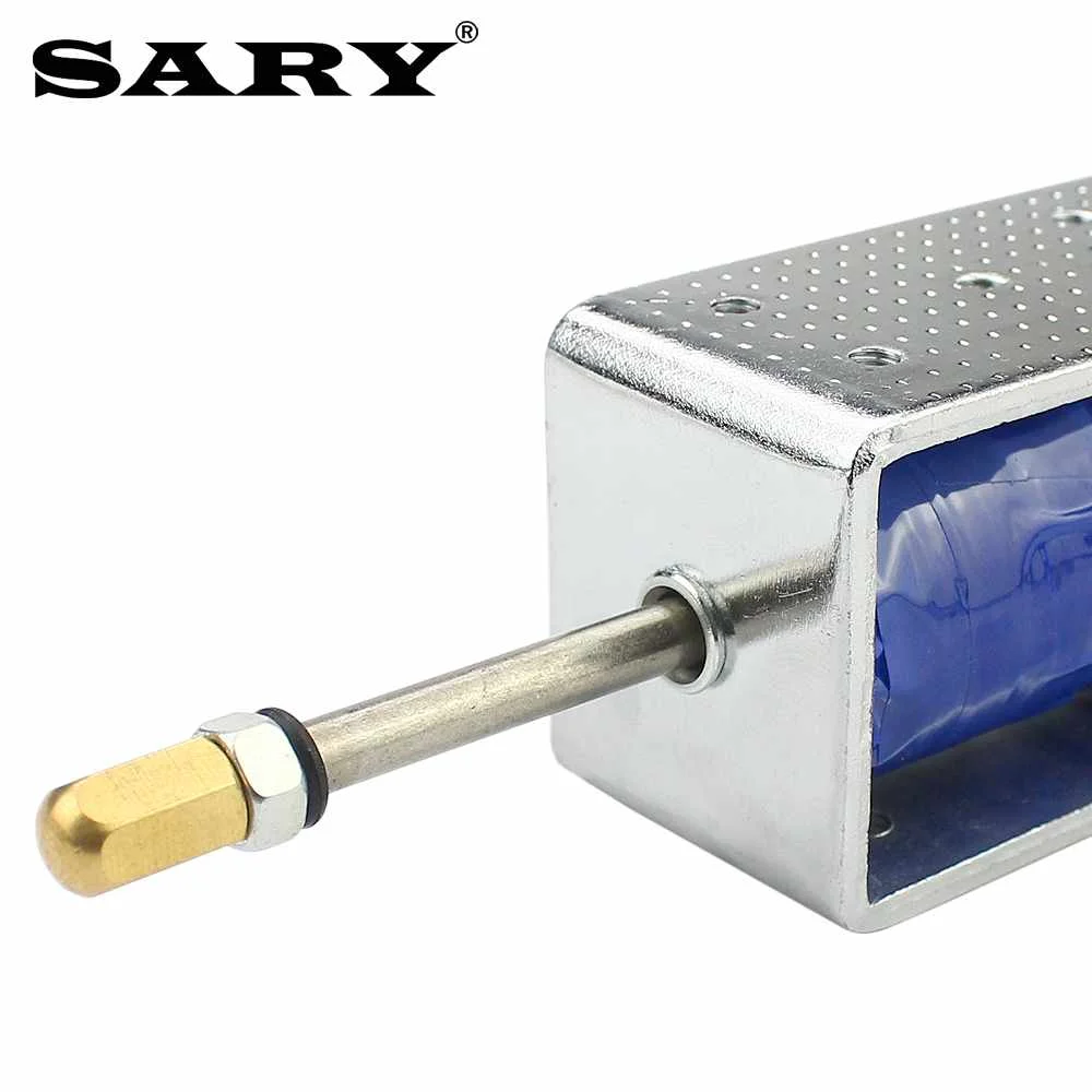 12V24V Solenoid Electromagnet Push Pull Through Type magnet Long stroke 30mm LY1264B Small electromagnetic valve