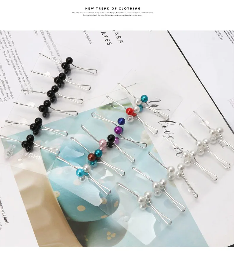 2021 Women U needle pearl scarf clip Muslim style accessories scarf clip accessories wholesale