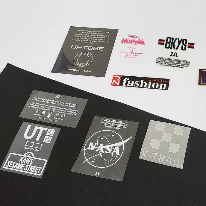 Factory Custom Cheap Heat Transfer Garment Washable Neck Care Label Tags For Tshirt