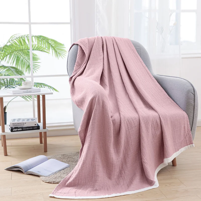 Hot Sale Quilt High Quality  muslin blanket OEM Accept bed blankets Oeko Standard 100% cotton throw blanket