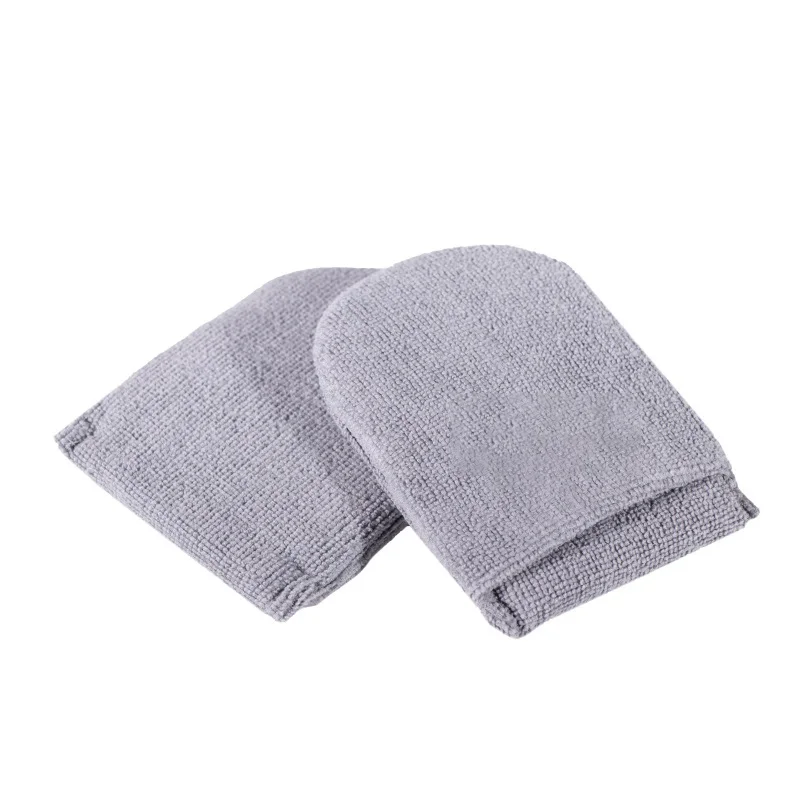 Microfiber Suede Car Detailing Finger gloves Microfiber Wax Applicator Mitt for Ceramic Coating