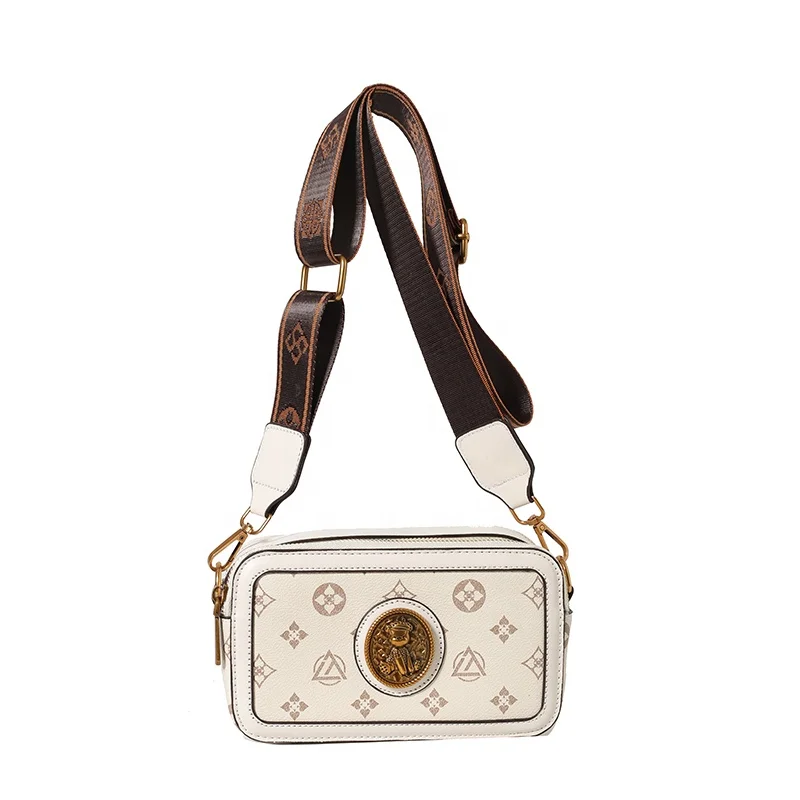 Wholesale Fashion Western Women Crossbody Bag New Printed Camera Messenger Bag Purse Leather Camera Bag