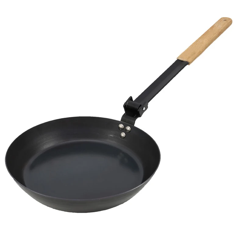 Professional Quality Custom Carbon Steel Pre-season Round Stir Frying Pan