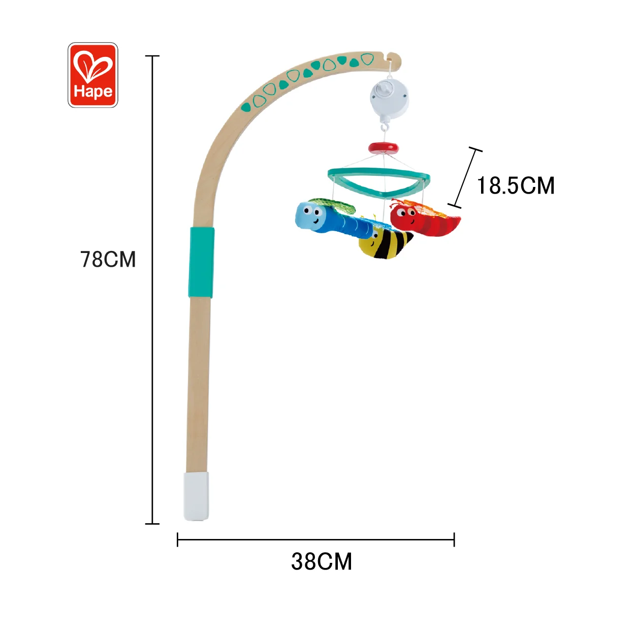 High Quality No Battery Required Toy Music Box  Colorful Turns Mobile