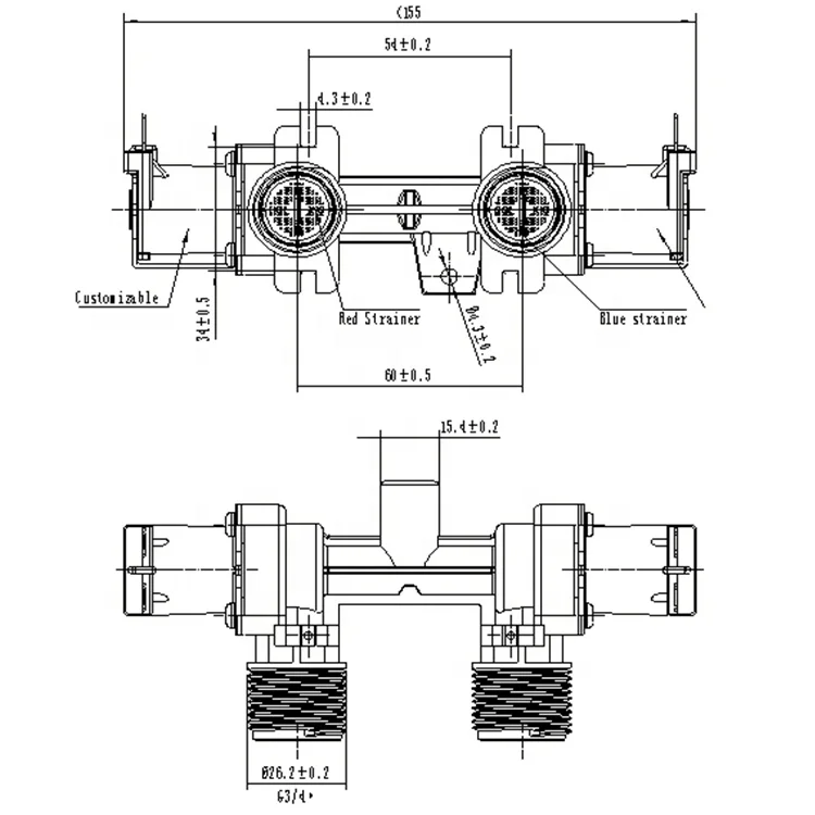 Water Inlet Valve for Media Kenmore Sears Electronics Washing Machine Hot Cold Wat Replacement